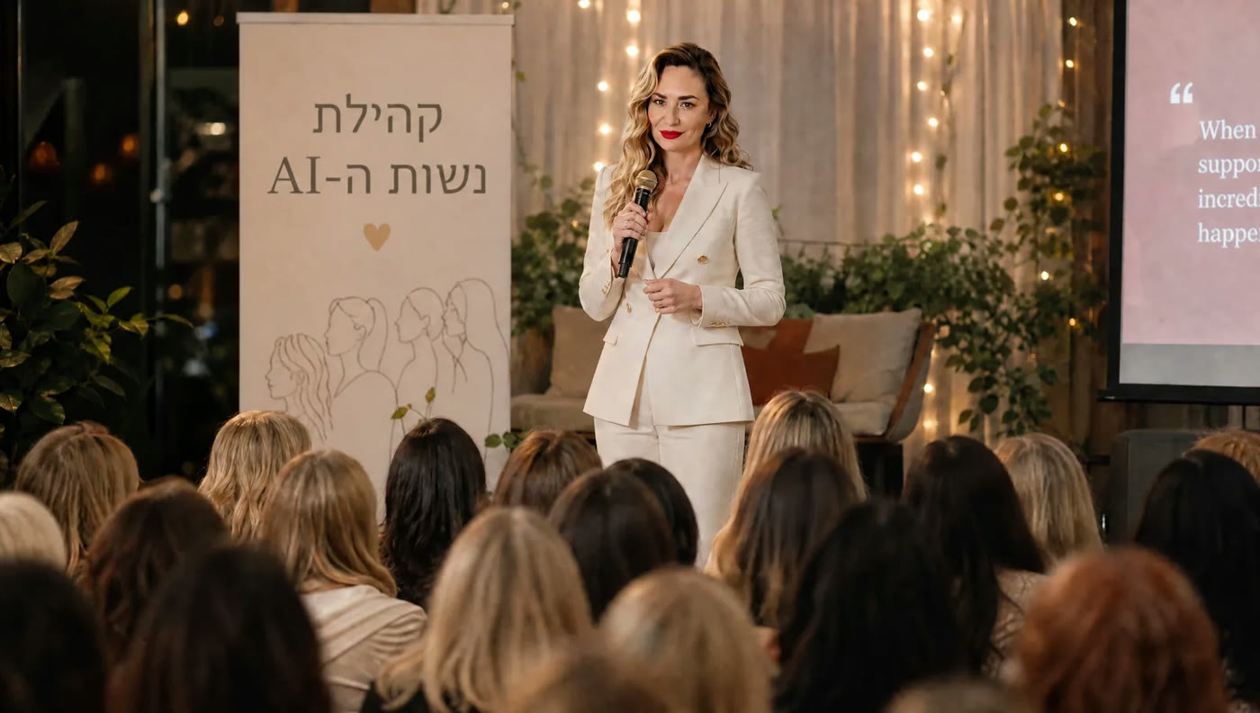 מפגש קהילה ונטוורקינג של נשות ה-AI